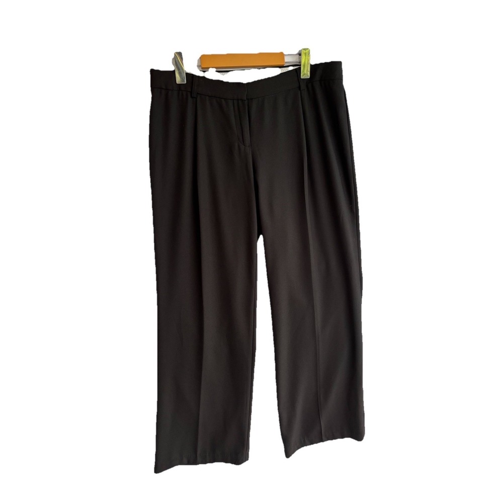 Mercer and‎ Madison Black Pleated Dress Pants Pockets Boot Cut Office Siren 10